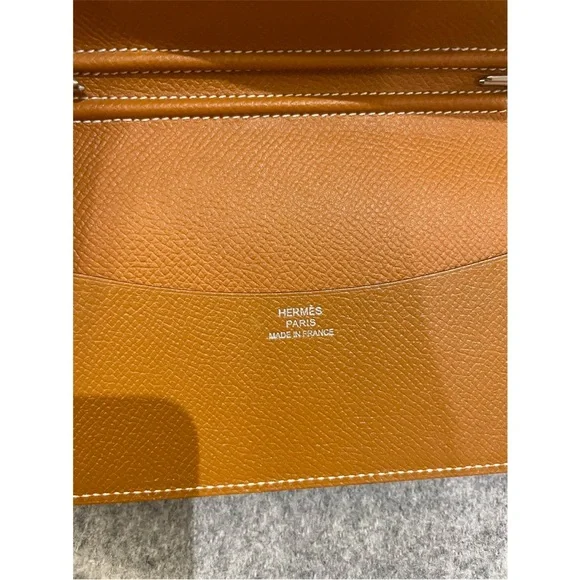 Hermes Caramel Leather Wallet